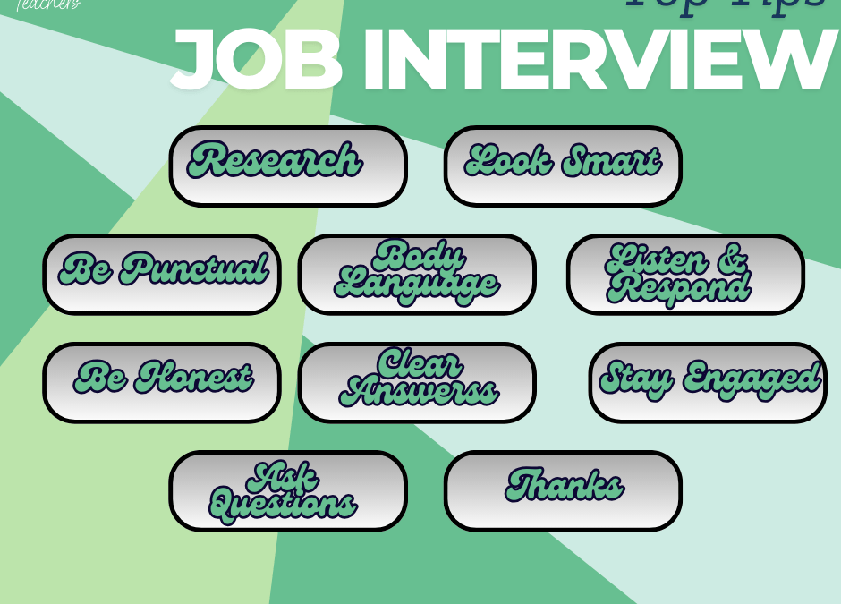 Teaching Job Interview – Top Tips